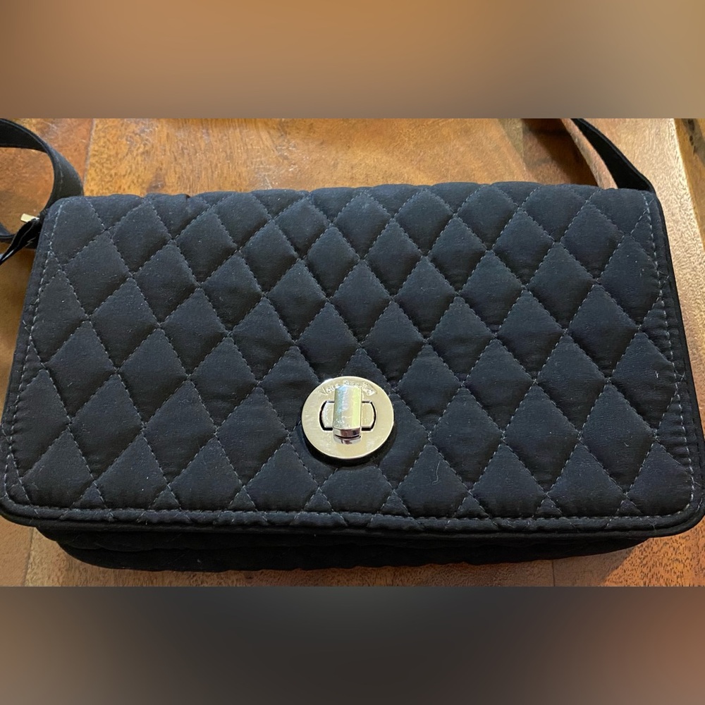 Vera Bradley crossbody black quilted